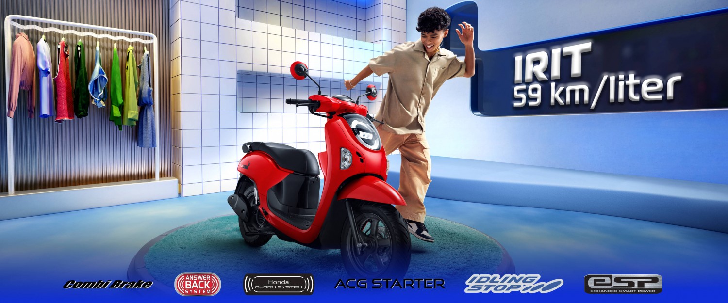Khusus Pembelian Honda Scoopy sporty & fashion diskon 1jtan
Scooopy Stylish & Prestige Pot 1x (Khusus Kredit)